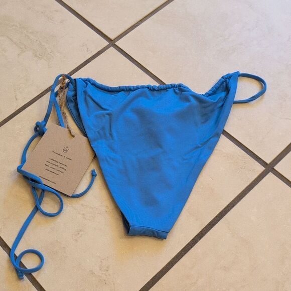 NWT Stone Fox Swim River Bottom Tranquil Blue Bikini Revolve XL - Picture 8 of 8